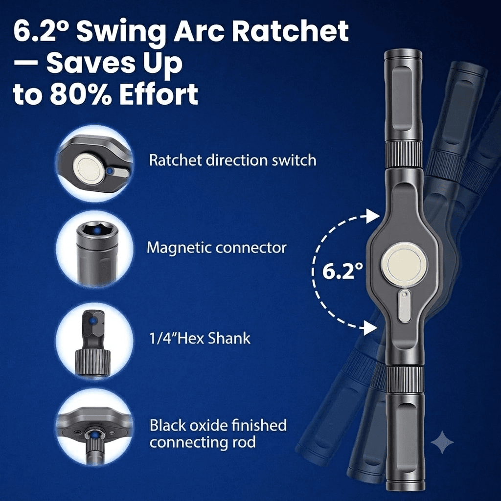 Premium Precision Screwdriver & Ratchet Bit Set